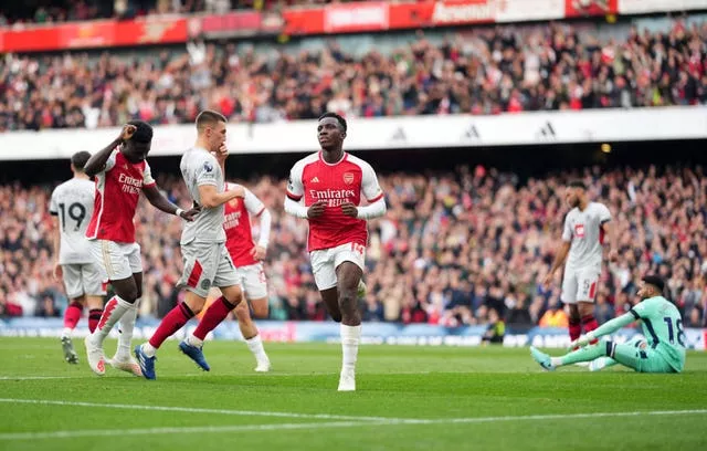 Arsenal 5-0 Sheffield United: Unbeaten Gunners ease to win over Blades  thanks to Eddie Nketiah hat-trick - Eurosport
