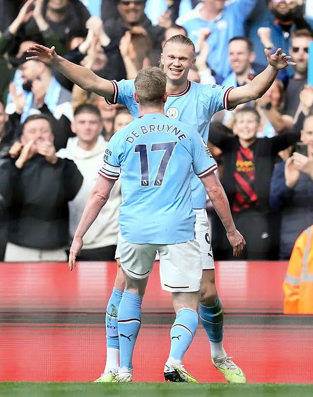 Erling Haaland and Kevin De Bruyne