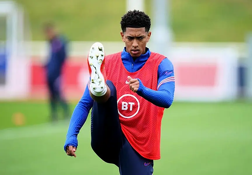 Jude Bellingham during England training