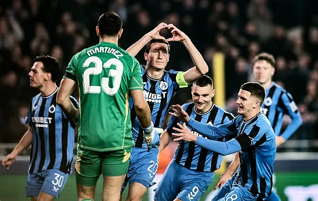 Hans Vanaken celebrates his goal