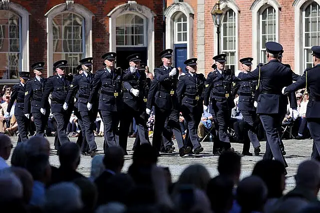 Gardai parade