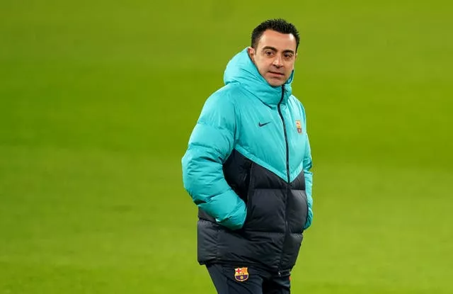 Xavi looking ahead