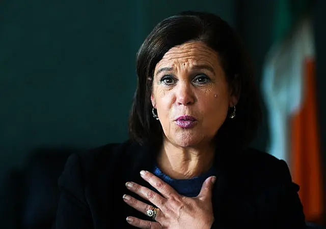 Sinn Fein leader Mary Lou McDonald 