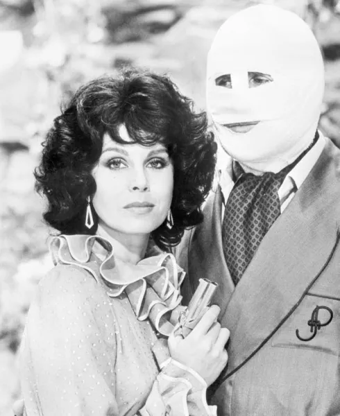 Indian-born actress Joanna Lumley, 38, in a scene from the seventh film of the Pink Panther series ‘Curse of the Pink Panther’, in which she plays the mysterious Countess Chandra