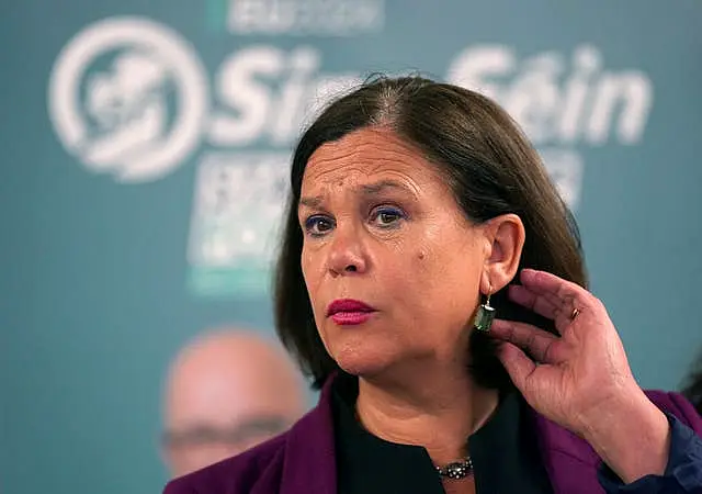 Mary Lou McDonald at a Sinn Fein event