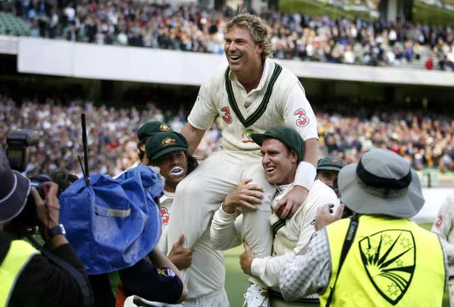 Shane Warne took his 700th Test wicket at the MCG (Gareth Copley/PA)