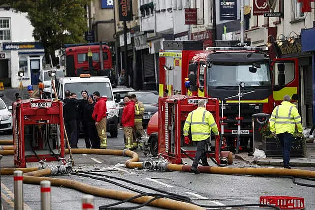 Northern Ireland Fire and Rescue Service continue to pump water from flooded premises