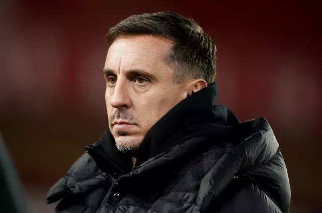 Gary Neville, pictured, condemned United's handling of the Mason Greenwood case (Mike Egerton/PA)