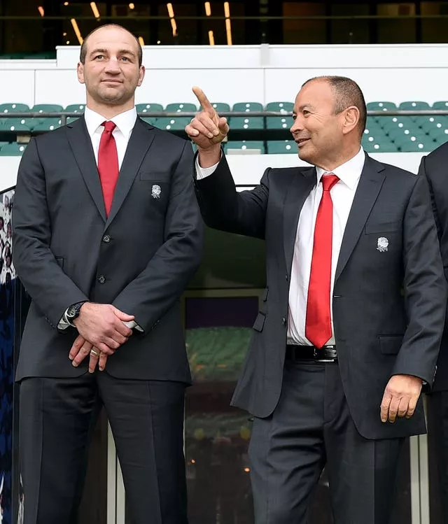 Eddie Jones has been replaced by Steve Borthwick (left) as England head coach