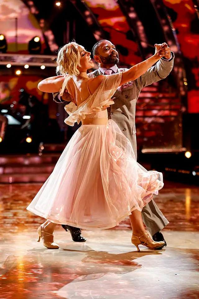 Amy Dowden and JB Gill in Strictly Come Dancing 2024