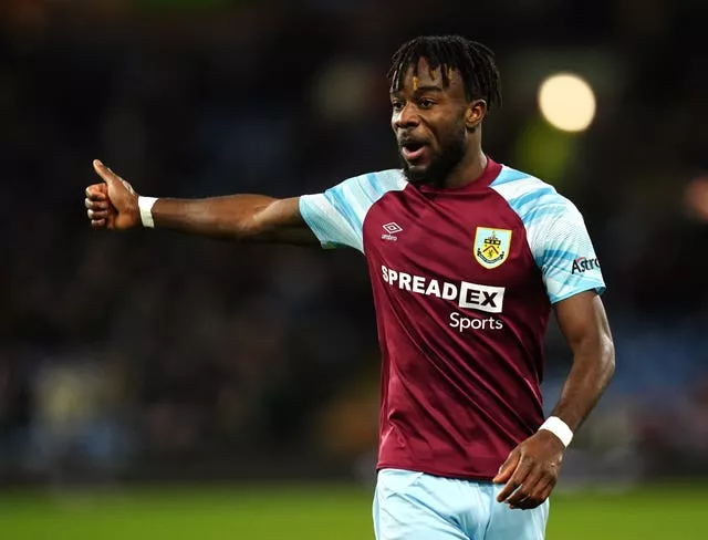 Burnley’s Maxwel Cornet gestures