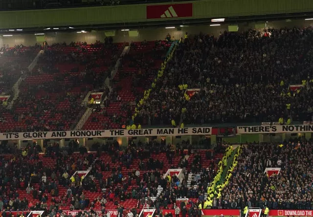 United fans left Old Trafford long before the final whistle in Wednesday's defeat to Newcastle