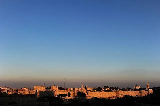 A general view of the Old City of Jerusalem (Adam Davy/PA)