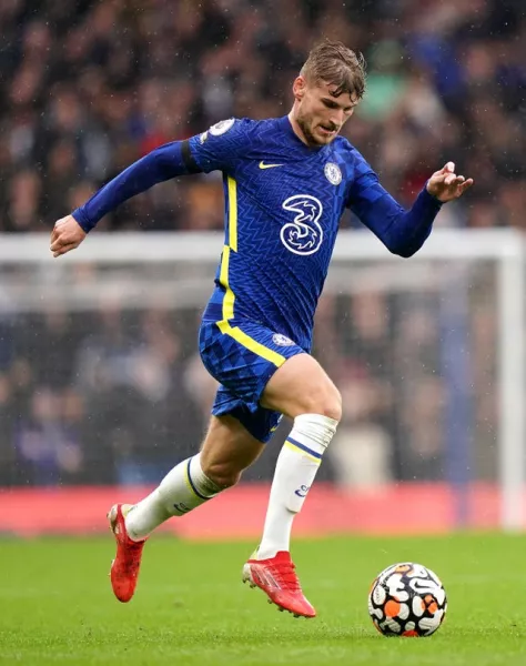 Chelsea’s Timo Werner in action
