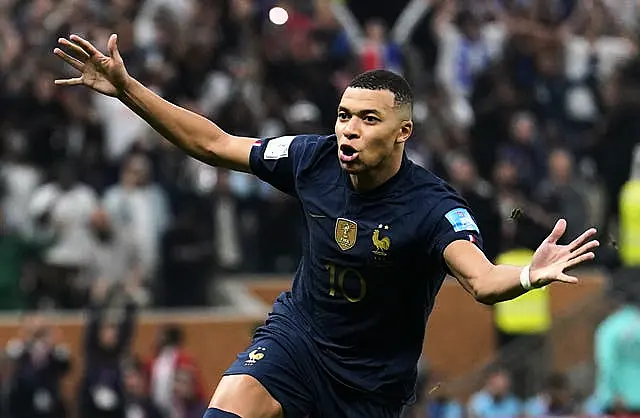 Mbappe scored a hat-trick in the 2022 World Cup final against Argentina 