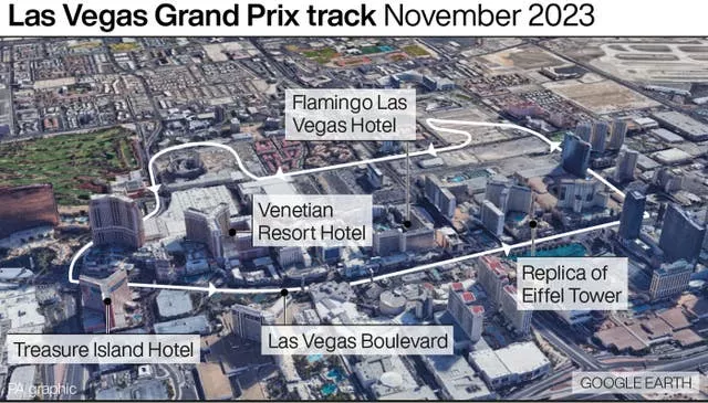 Las Vegas Grand Prix track