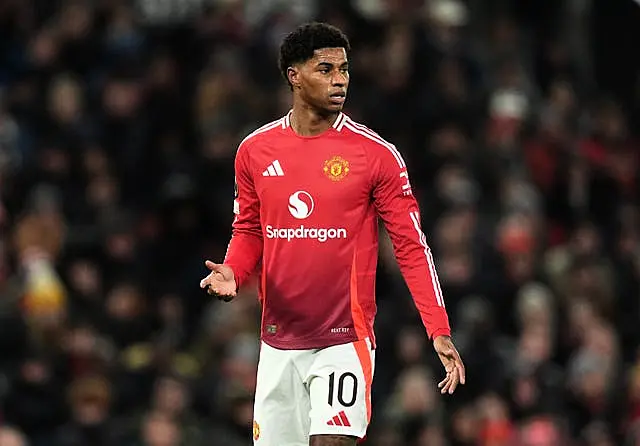 Marcus Rashford's last appearance came in the Europa League at Viktoria Plzen last Thursday