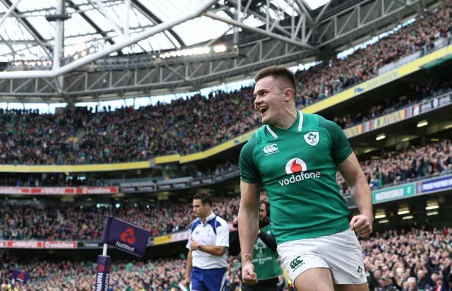 Jacob Stockdale starred for Ireland during the 2018 Six Nations