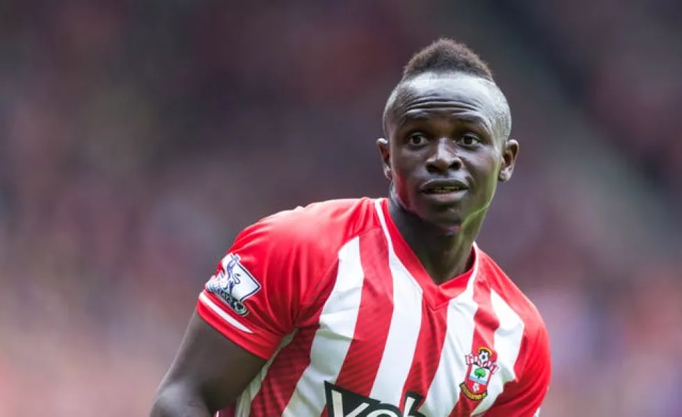 Sadio Mane playing for Southampton