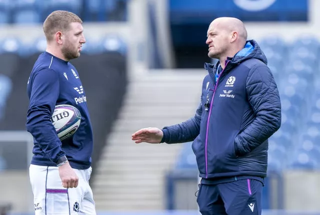 Finn Russell (left) and Gregor Townsend have been planning Scotland's attack for the Six Nations