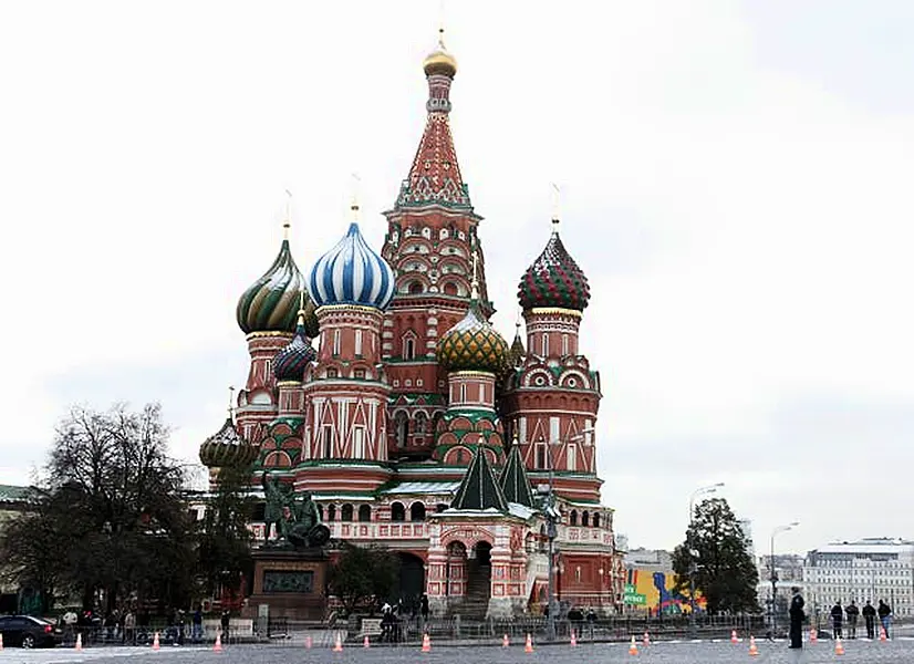 St Basil’s Cathedral in Red Square in Moscow (Owen Humphreys/PA)