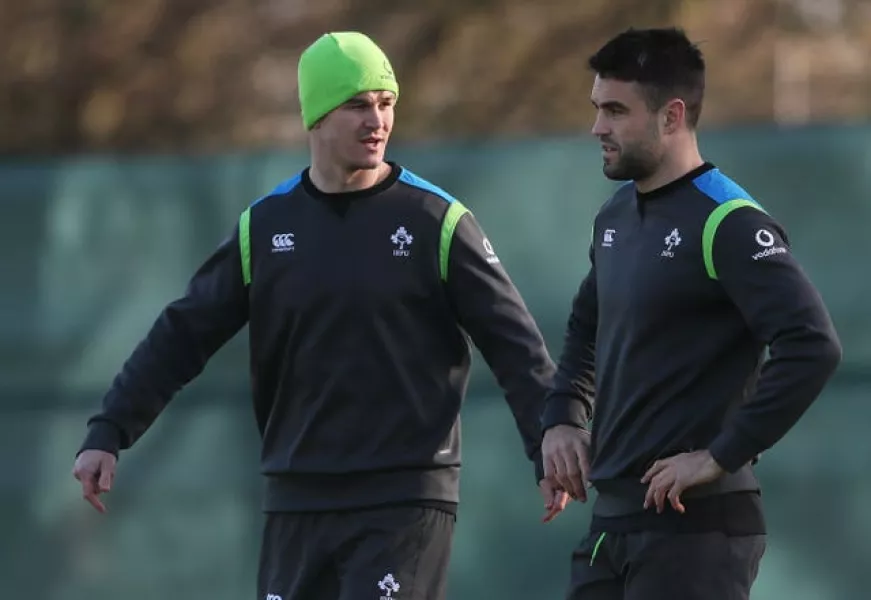 Johnny Sexton, left, and Conor Murray are among Ireland's notable absentees