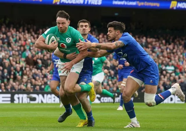 Hugo Keenan, left, has nailed down Ireland's full-back role