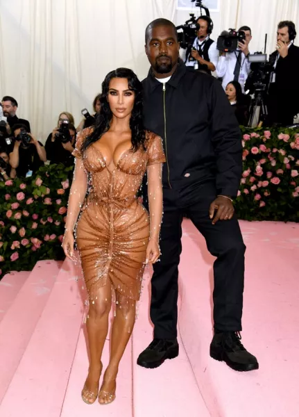 Kim Kardashian-West and Kanye West attending the Metropolitan Museum of Art Costume Institute Benefit Gala 2019 in New York, USA.