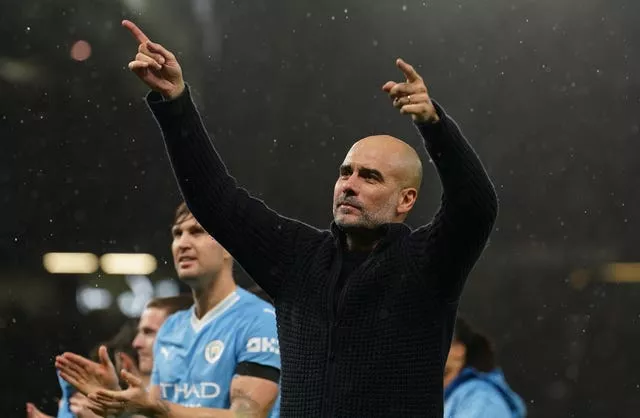 Pep Guardiola was delighted with the Manchester derby victory