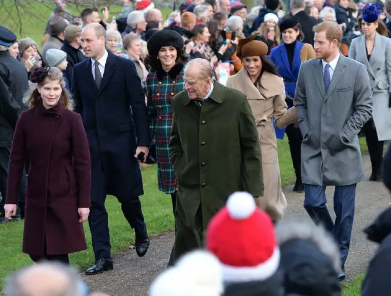 Royals attends Christmas Day Church service