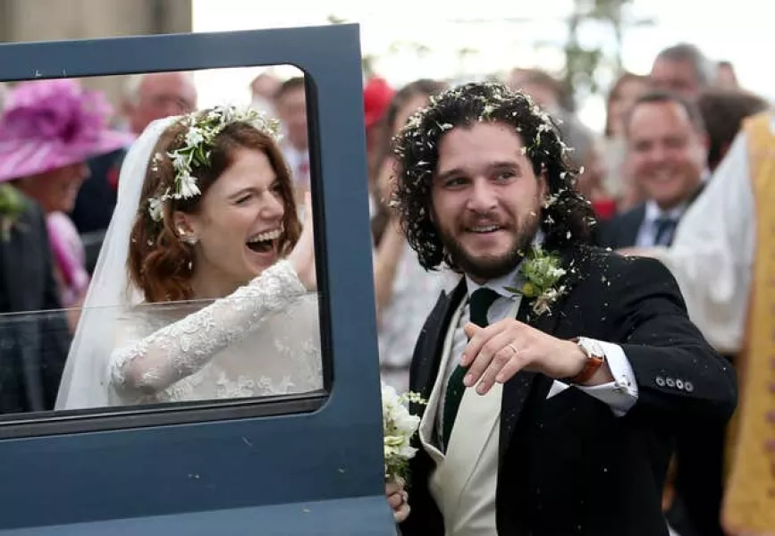 Kit Harington and Rose Leslie wedding