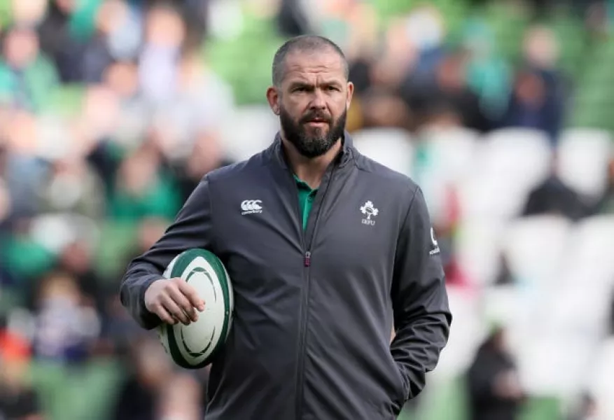 Ireland head coach Andy Farrell is preparing for the visit of Wales