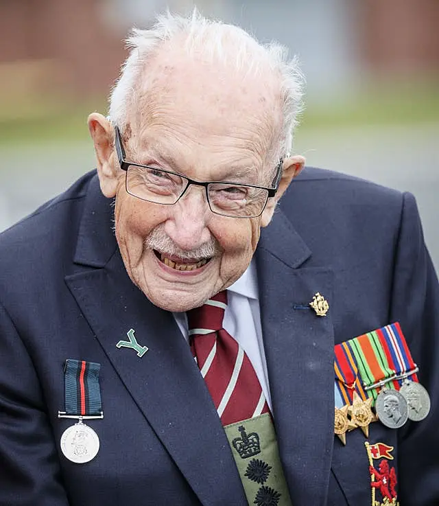 Captain Sir Tom Moore's family set up a charitable foundation in his name (Danny Lawson/PA)