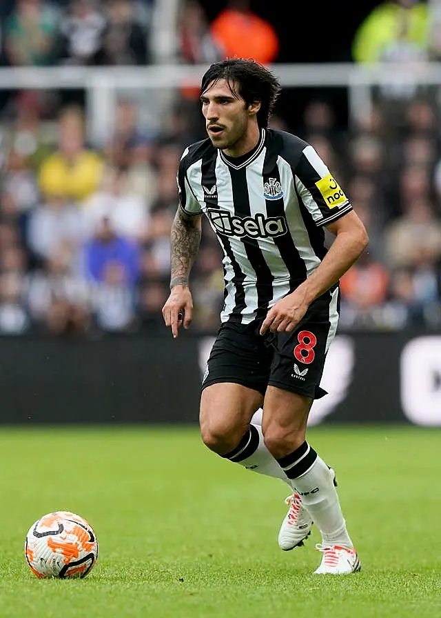 Sandro Tonali joined Newcastle from AC Milan in a £53million summer switch