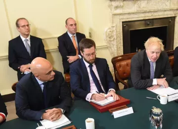 Martin Reynolds and Dan Rosenfield, pictured in the back row, have left Downing Street