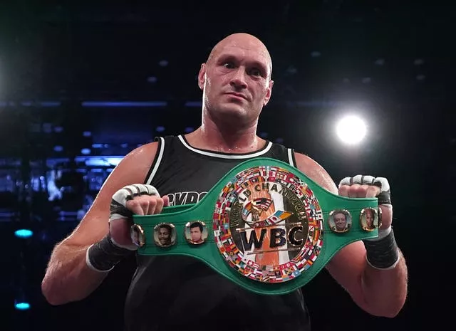 Tyson Fury's WBC heavyweight title will not be on the line against Francis Ngannou (Zac Goodwin/PA)