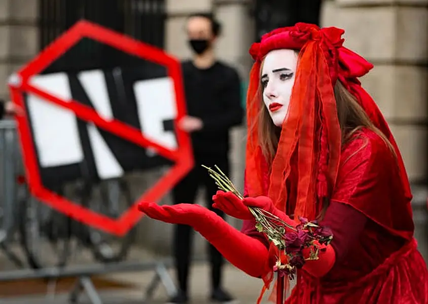 Anti-fracking protest