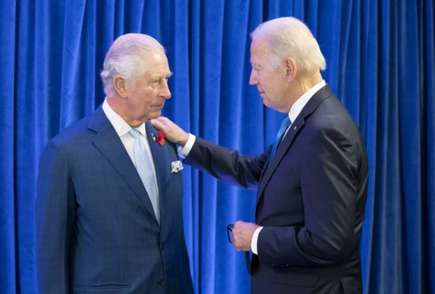 The Prince of Wales and Joe Biden