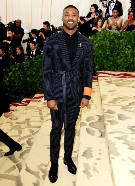 Michael B. Jordan attending the Metropolitan Museum of Art Costume Institute Benefit Gala 2018 in New York, USA