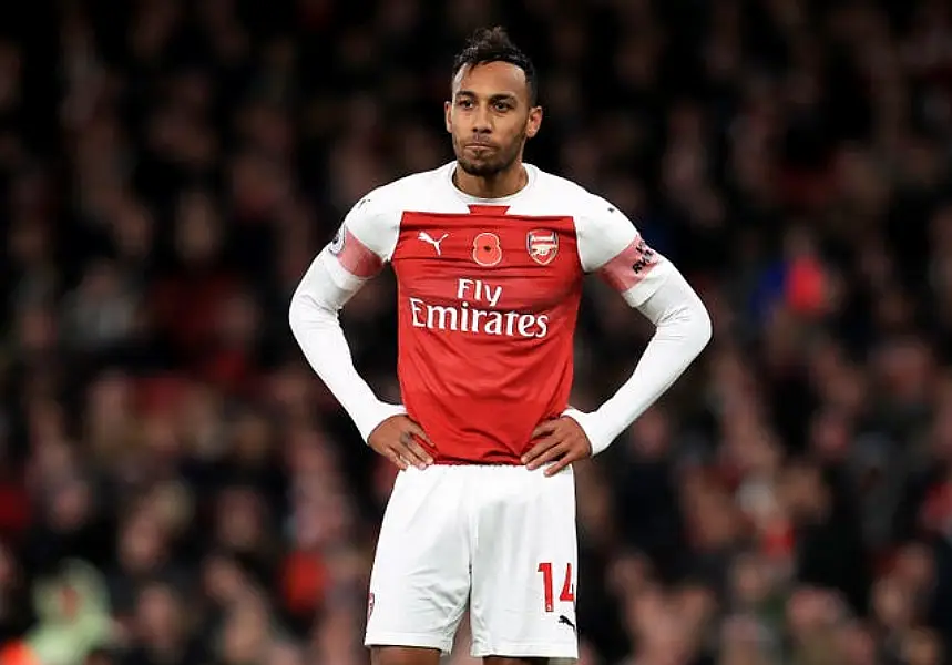 Pierre-Emerick Aubameyang has been stripped of the Arsenal captaincy (Mike Egerton/PA)