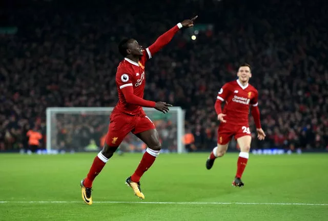 Mane scored one of Liverpool's goals in a frenetic win