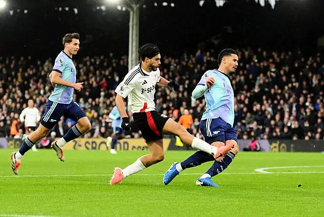 Raul Jimenez fires Fulham in front against Arsenal