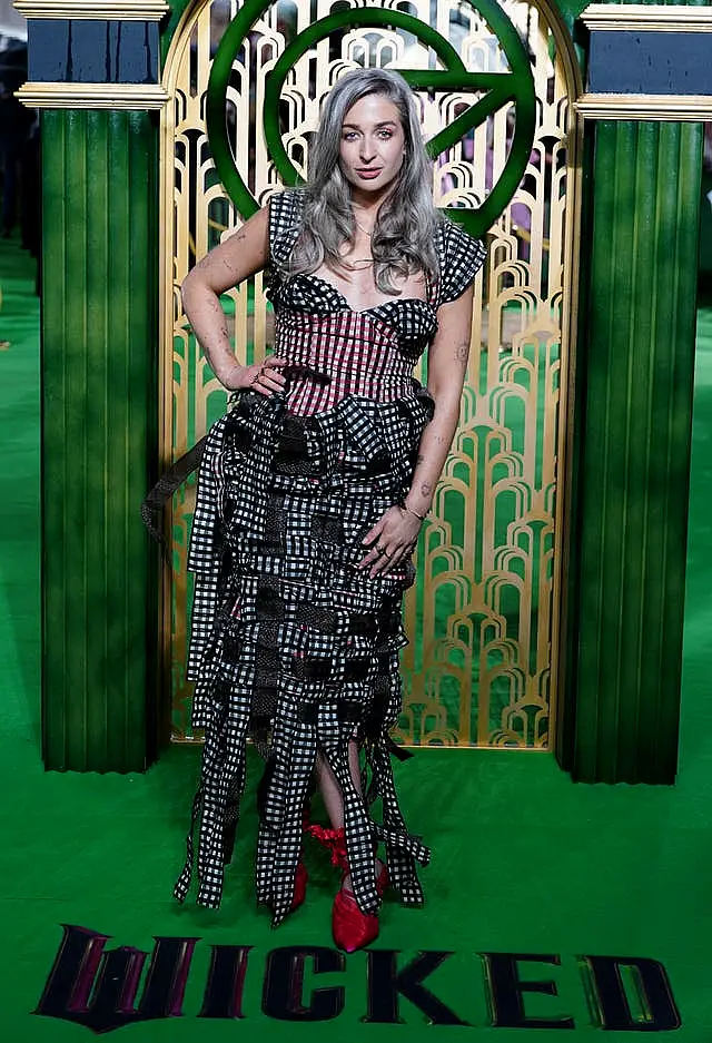 Harriet Rose arriving for the UK premiere of Wicked at the Royal Festival Hall, Southbank Centre in London. Picture date: Monday November 18, 2024.