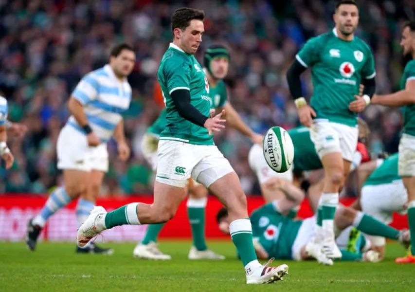 Joey Carbery was man of the match against Argentina in the autumn