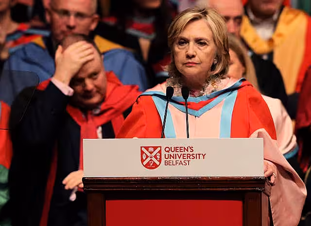 Hillary Clinton visit to Northern Ireland