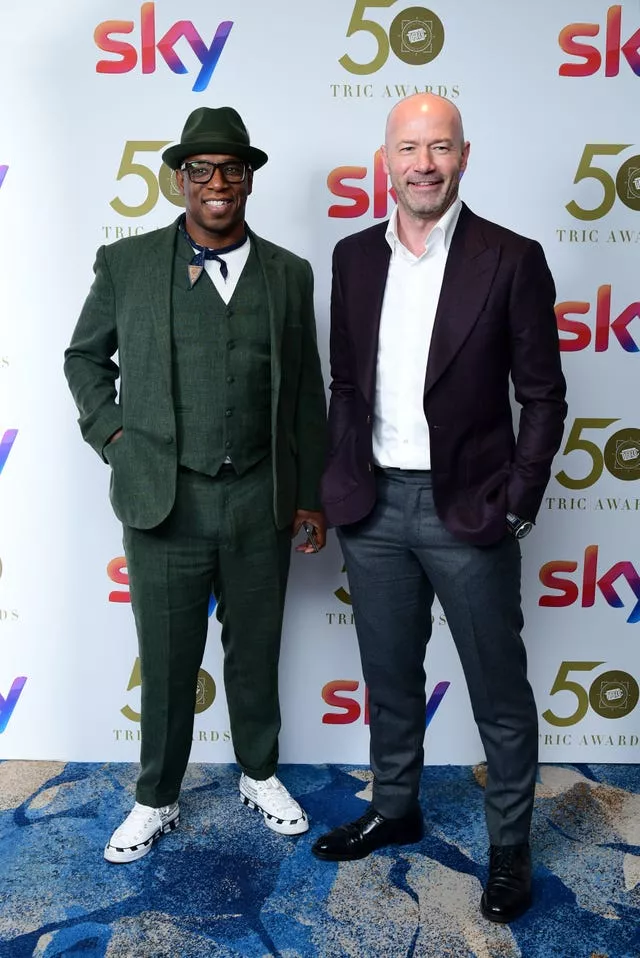 Ian Wright and Alan Shearer 