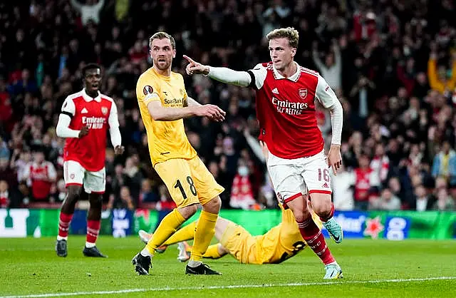 Rob Holding celebrates