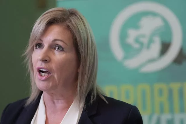 Rose Conway-Walsh speaks at the launch of the Sinn Fein alternative Budget