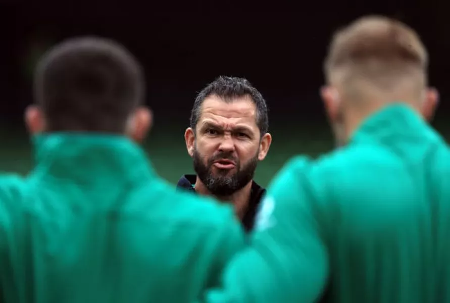 Ireland head coach Andy Farrell has 12 uncapped players in his squad