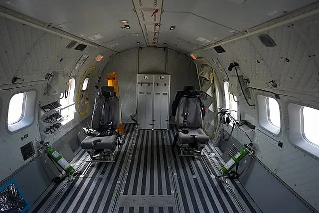 The interior of the new Air Corps C295 surveillance aircraft